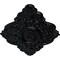 Ekena Millwork Ashford Ceiling Medallion, Hand-Painted Jet Black, 42 3/4"W x 28 7/8"H x 1"P CM42X28ASBLF - alternate 2